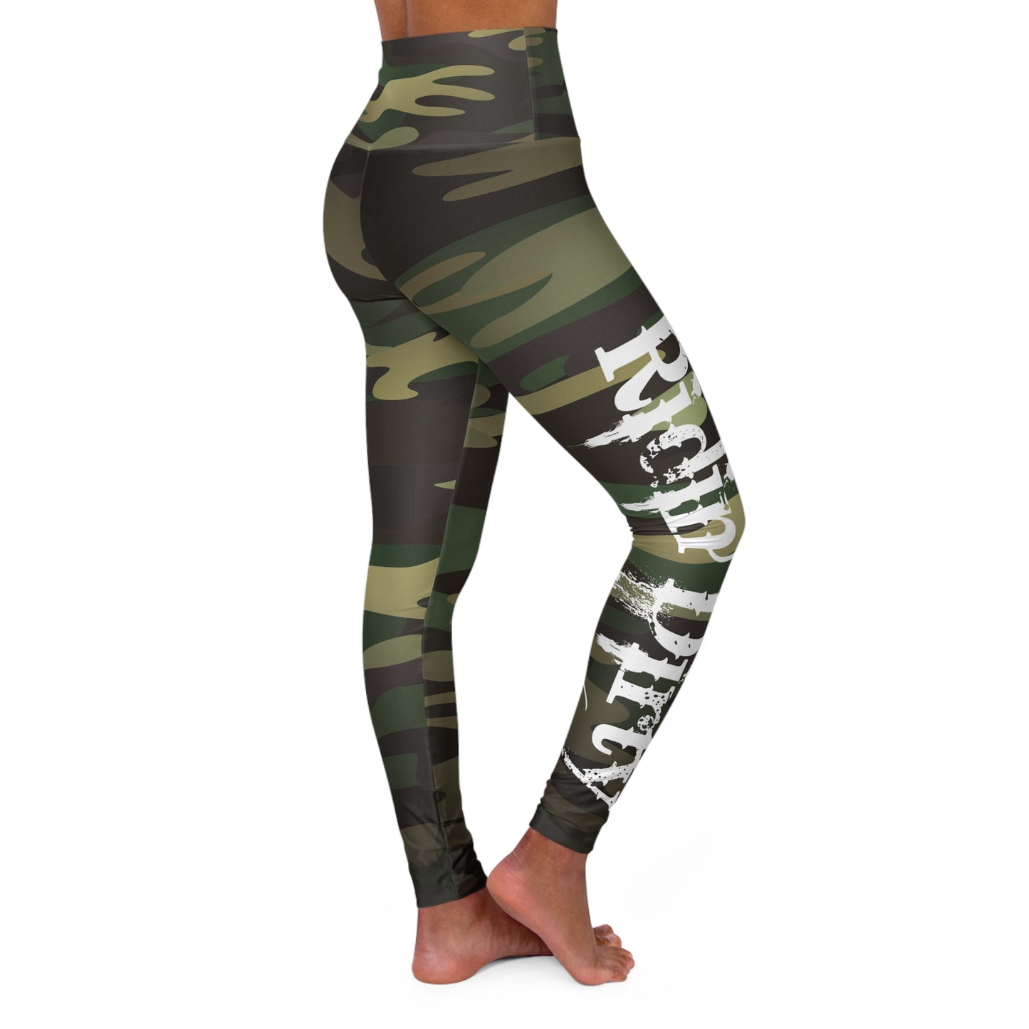 Ridin' Dirty High Waisted Yoga Leggings Cameo