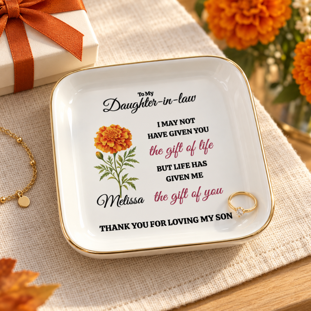 Personalized Daughter-in-Law Jewelry Dish – Gift from Mother-in-Law