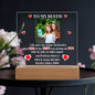 To My Bestie Personalized Photo & Year Acrylic Square Plaque