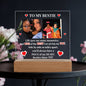 To My Bestie 2 Photo & Year Personalized Acrylic Square Plaque