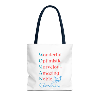 Wonderful Optimistic Marvelous Amazing Noble — WOMAN Inspirational Tote Bag