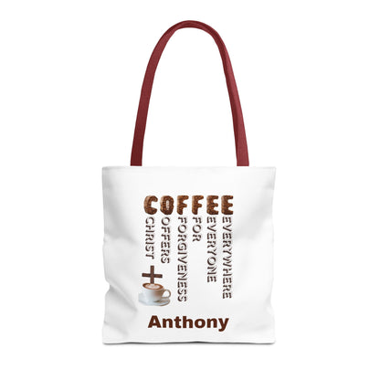 Coffee & Christ Tote Bag – Faith-Based Coffee Lover Gift