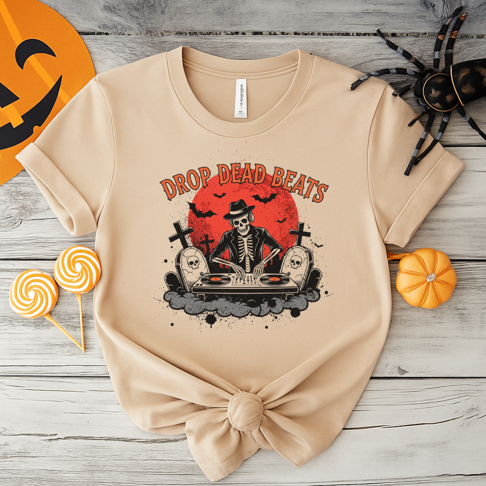 Drop Dead Beats DJ Skeleton Shirt
