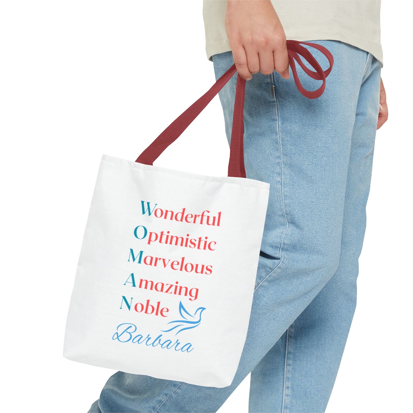 Wonderful Optimistic Marvelous Amazing Noble — WOMAN Inspirational Tote Bag