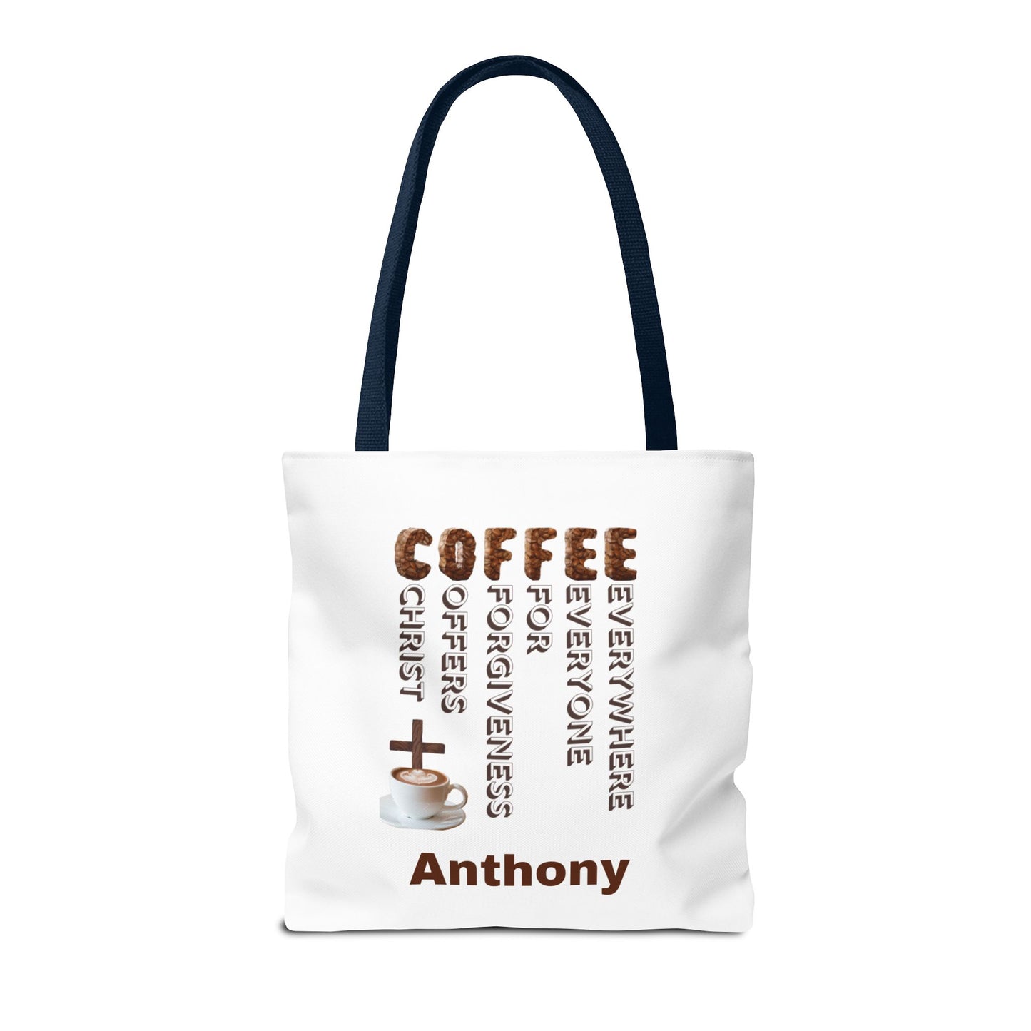 Coffee & Christ Tote Bag – Faith-Based Coffee Lover Gift