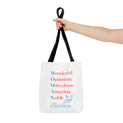 Wonderful Optimistic Marvelous Amazing Noble — WOMAN Inspirational Tote Bag