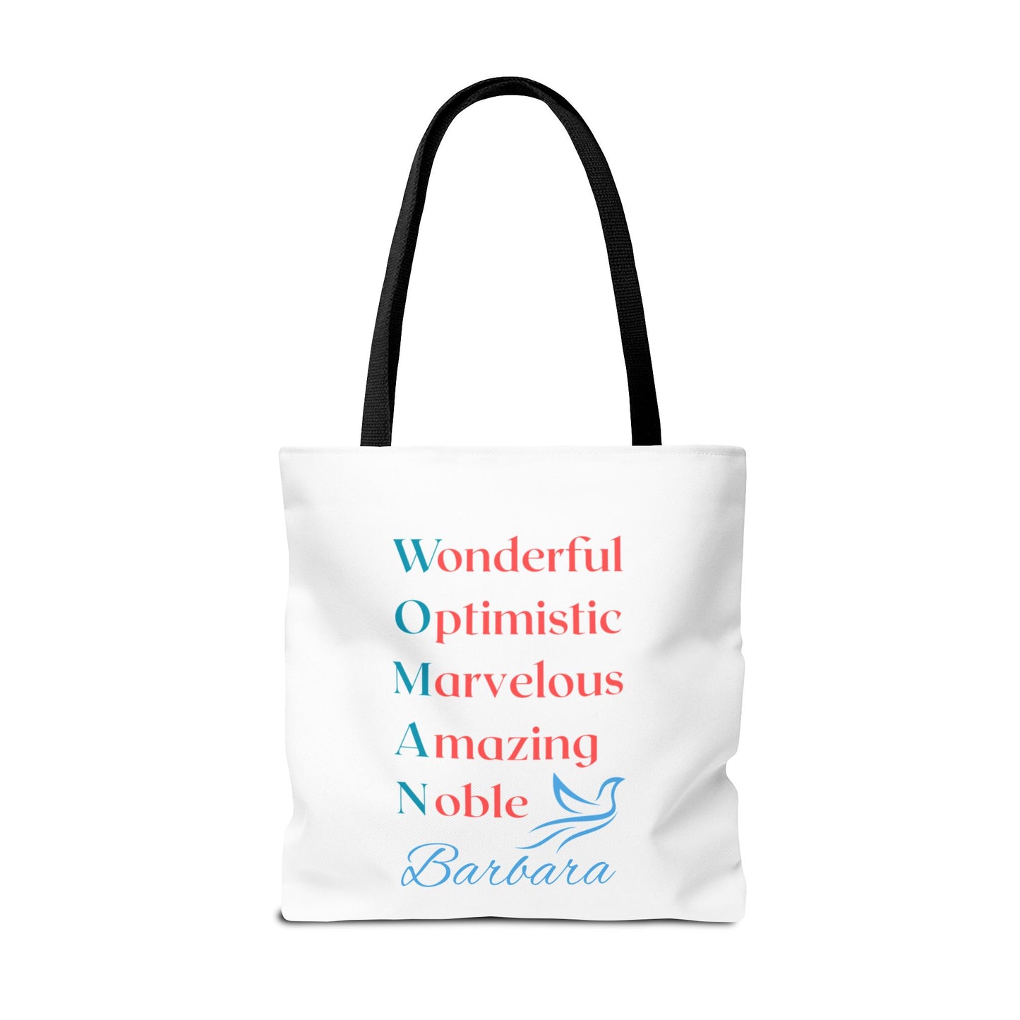Wonderful Optimistic Marvelous Amazing Noble — WOMAN Inspirational Tote Bag