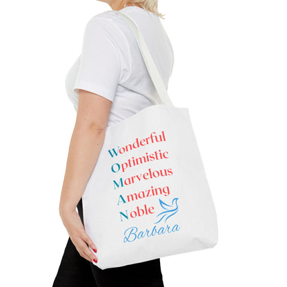 Wonderful Optimistic Marvelous Amazing Noble — WOMAN Inspirational Tote Bag