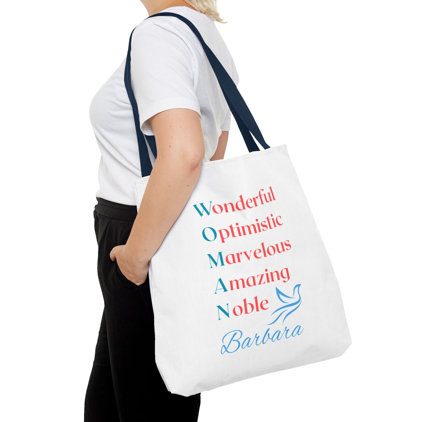 Wonderful Optimistic Marvelous Amazing Noble — WOMAN Inspirational Tote Bag