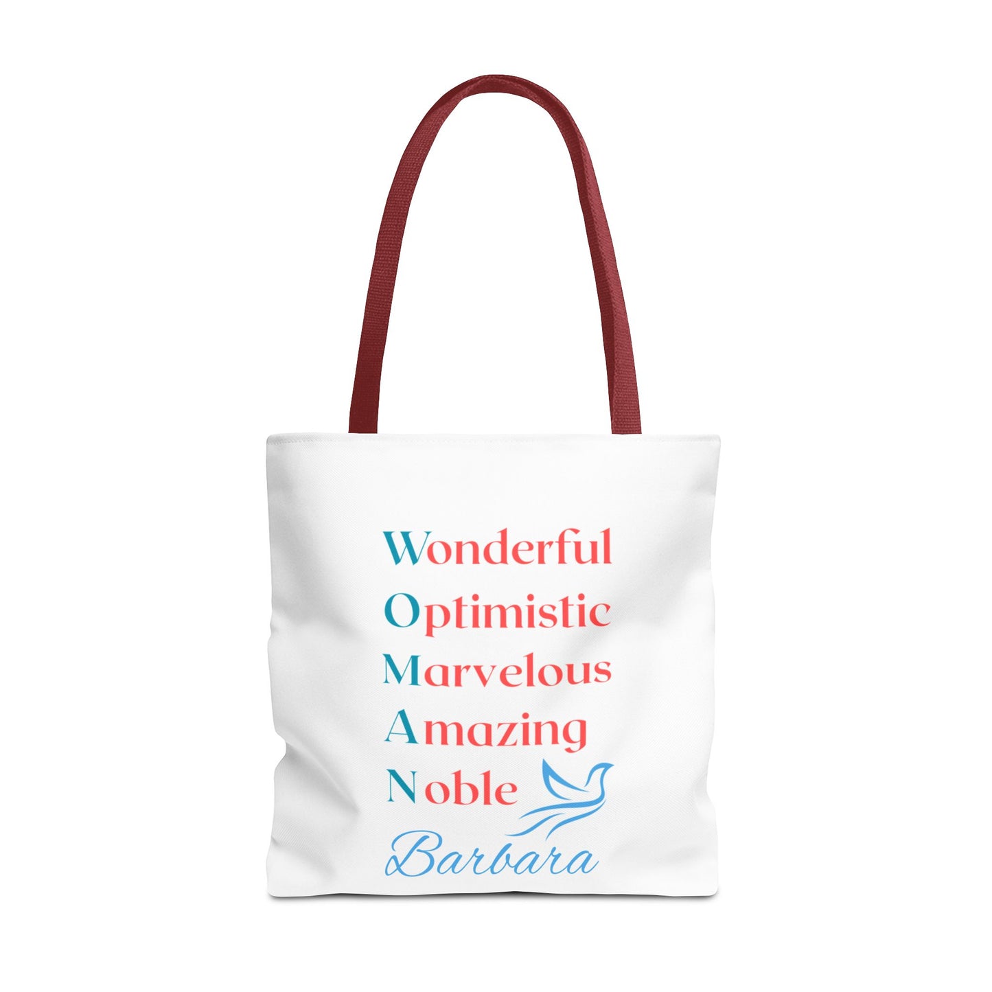 Wonderful Optimistic Marvelous Amazing Noble — WOMAN Inspirational Tote Bag