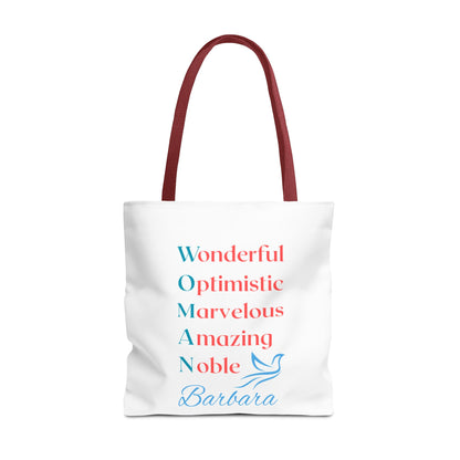 Wonderful Optimistic Marvelous Amazing Noble — WOMAN Inspirational Tote Bag