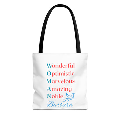 Wonderful Optimistic Marvelous Amazing Noble — WOMAN Inspirational Tote Bag