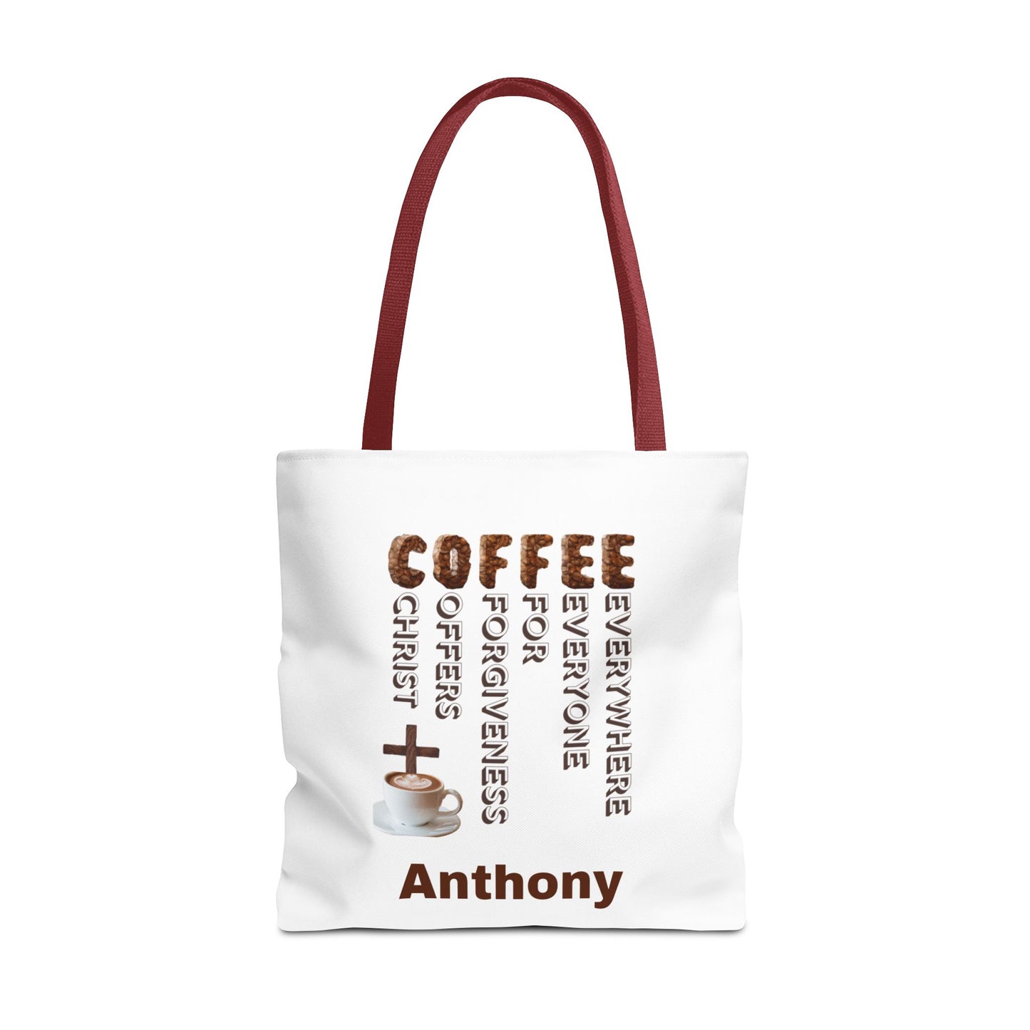 Coffee & Christ Tote Bag – Faith-Based Coffee Lover Gift