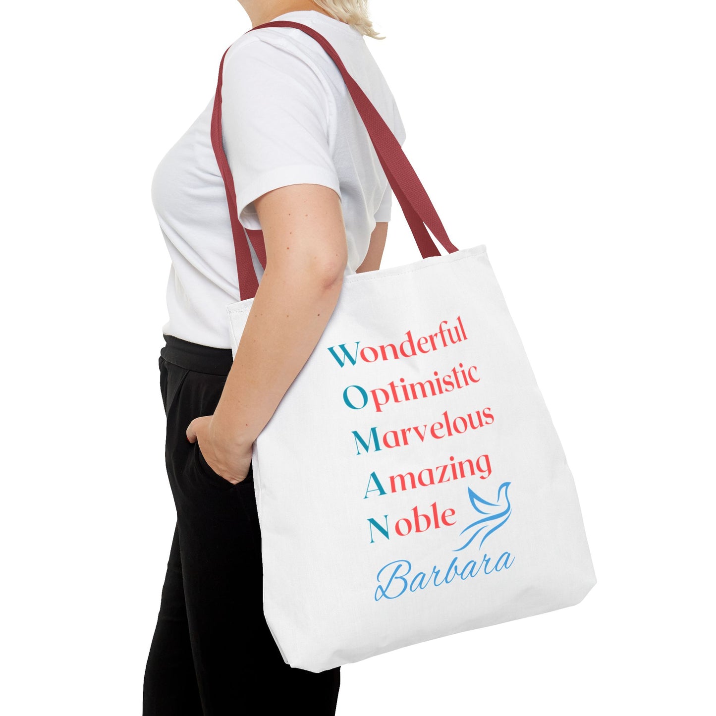Wonderful Optimistic Marvelous Amazing Noble — WOMAN Inspirational Tote Bag