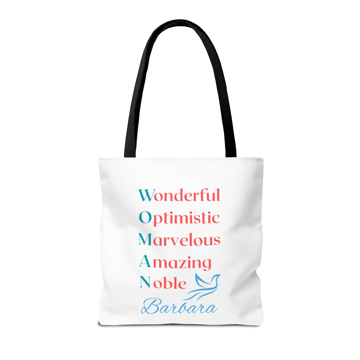 Wonderful Optimistic Marvelous Amazing Noble — WOMAN Inspirational Tote Bag