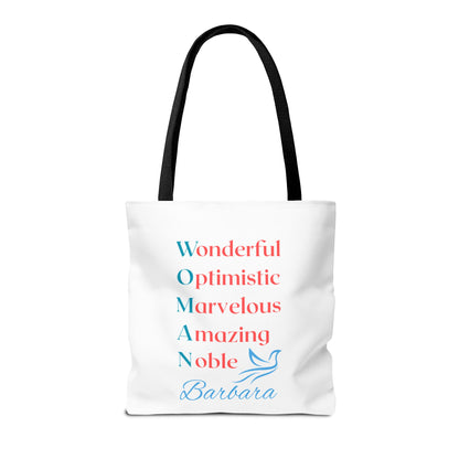Wonderful Optimistic Marvelous Amazing Noble — WOMAN Inspirational Tote Bag