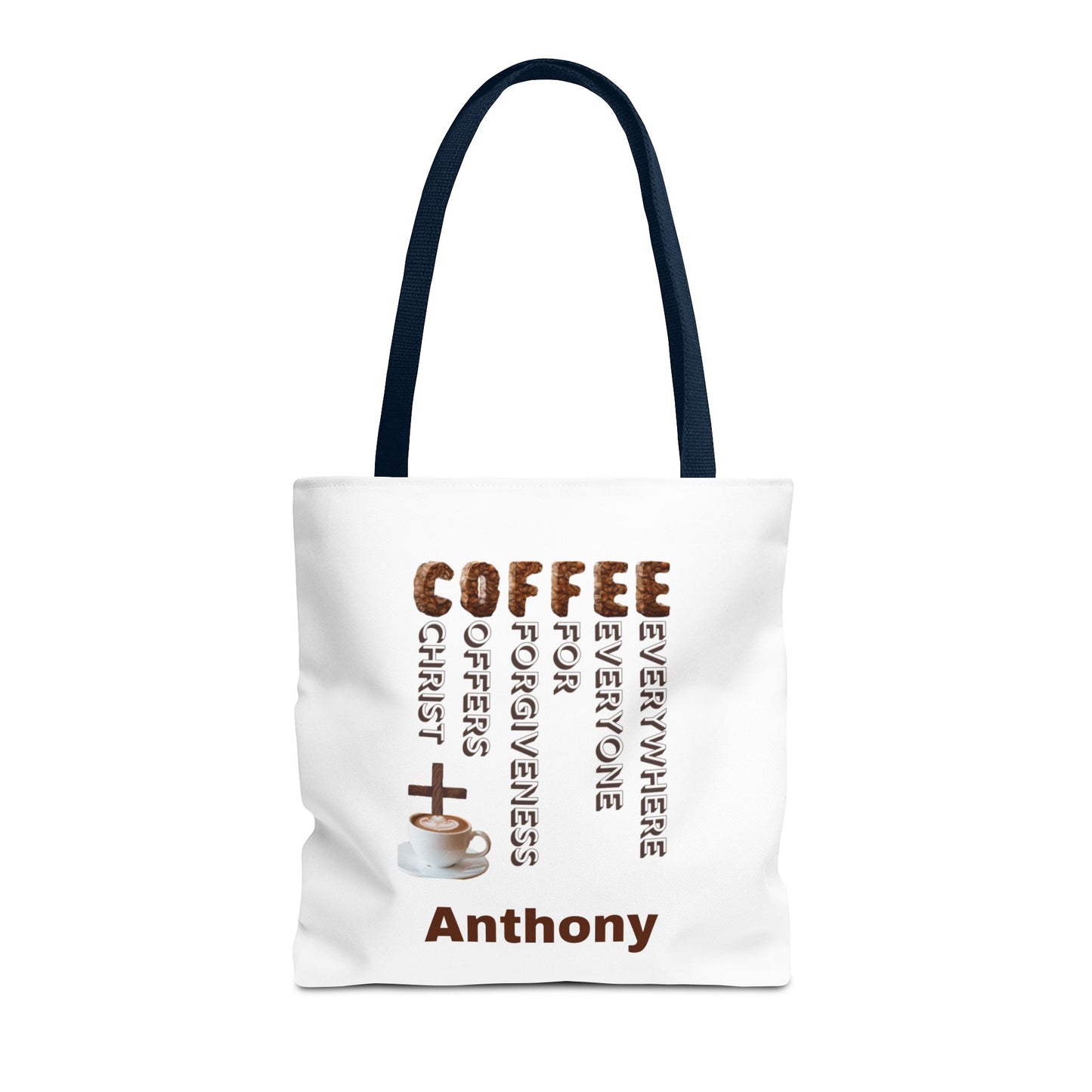 Coffee & Christ Tote Bag – Faith-Based Coffee Lover Gift