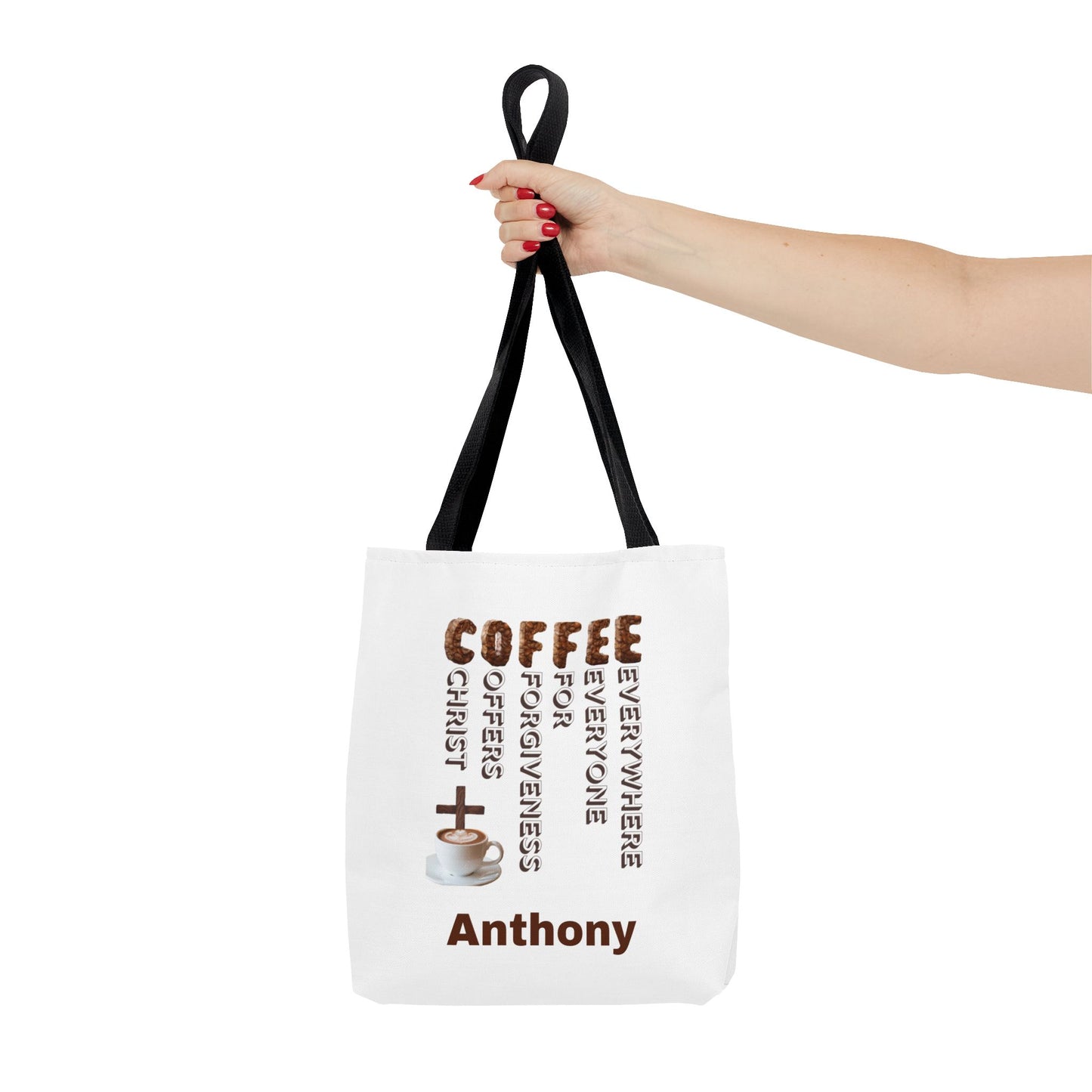 Coffee & Christ Tote Bag – Faith-Based Coffee Lover Gift