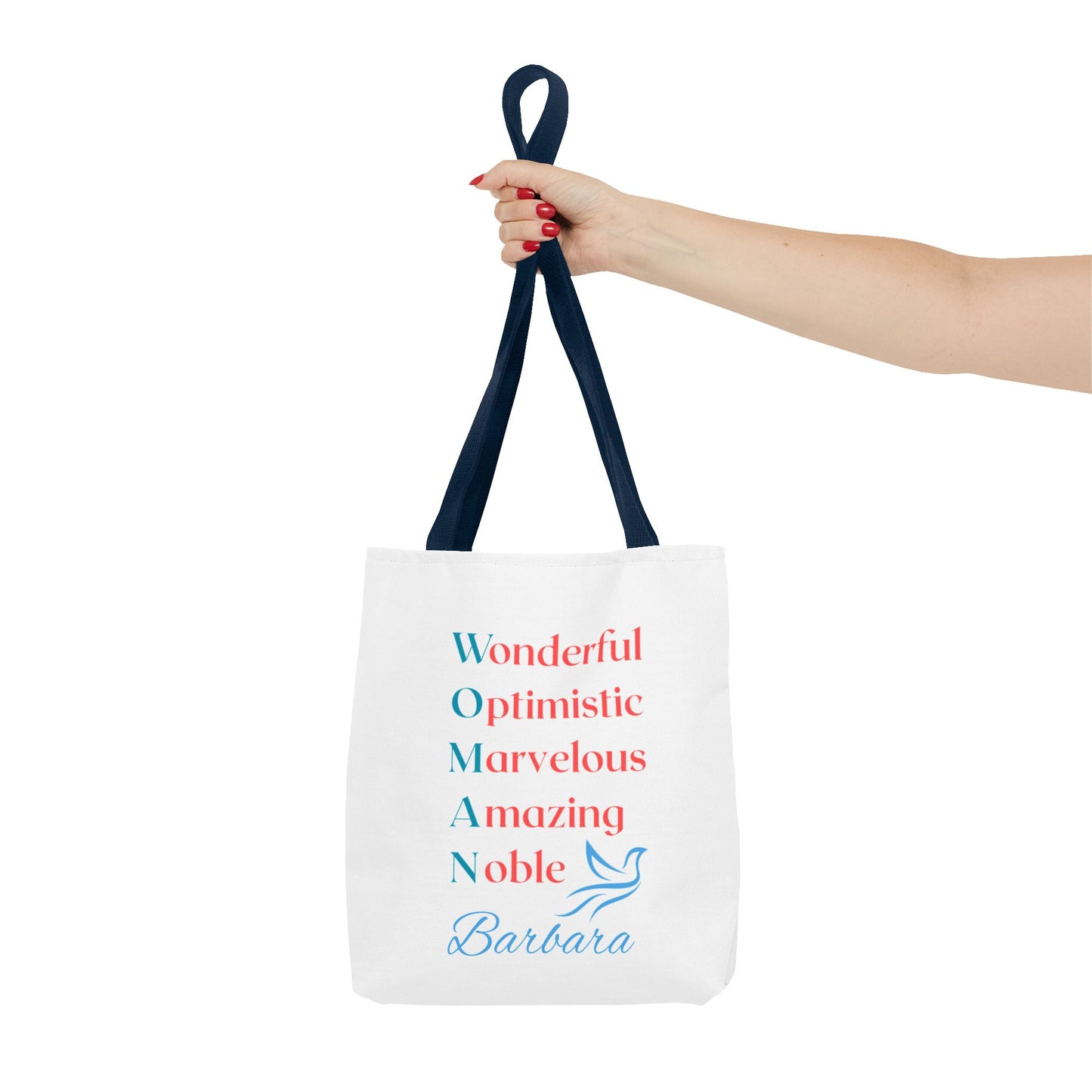 Wonderful Optimistic Marvelous Amazing Noble — WOMAN Inspirational Tote Bag