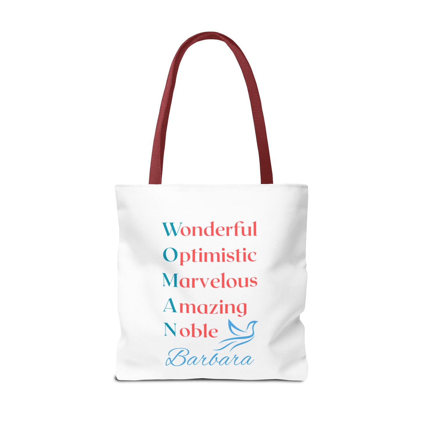 Wonderful Optimistic Marvelous Amazing Noble — WOMAN Inspirational Tote Bag