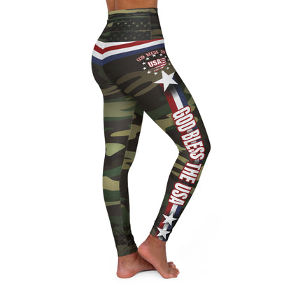 (TOP SELLER 🔥) God Bless the USA Leggings Cameo V2