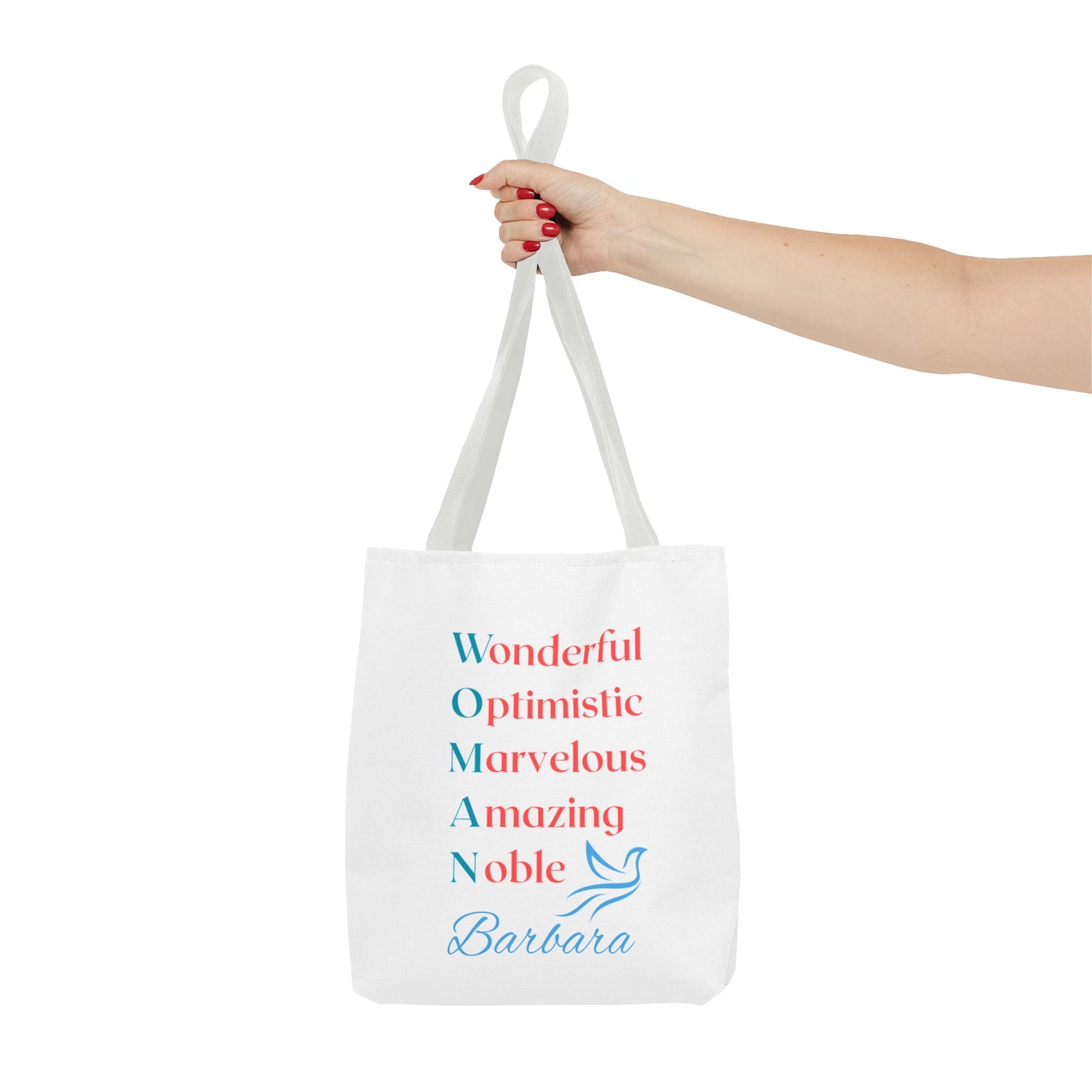 Wonderful Optimistic Marvelous Amazing Noble — WOMAN Inspirational Tote Bag