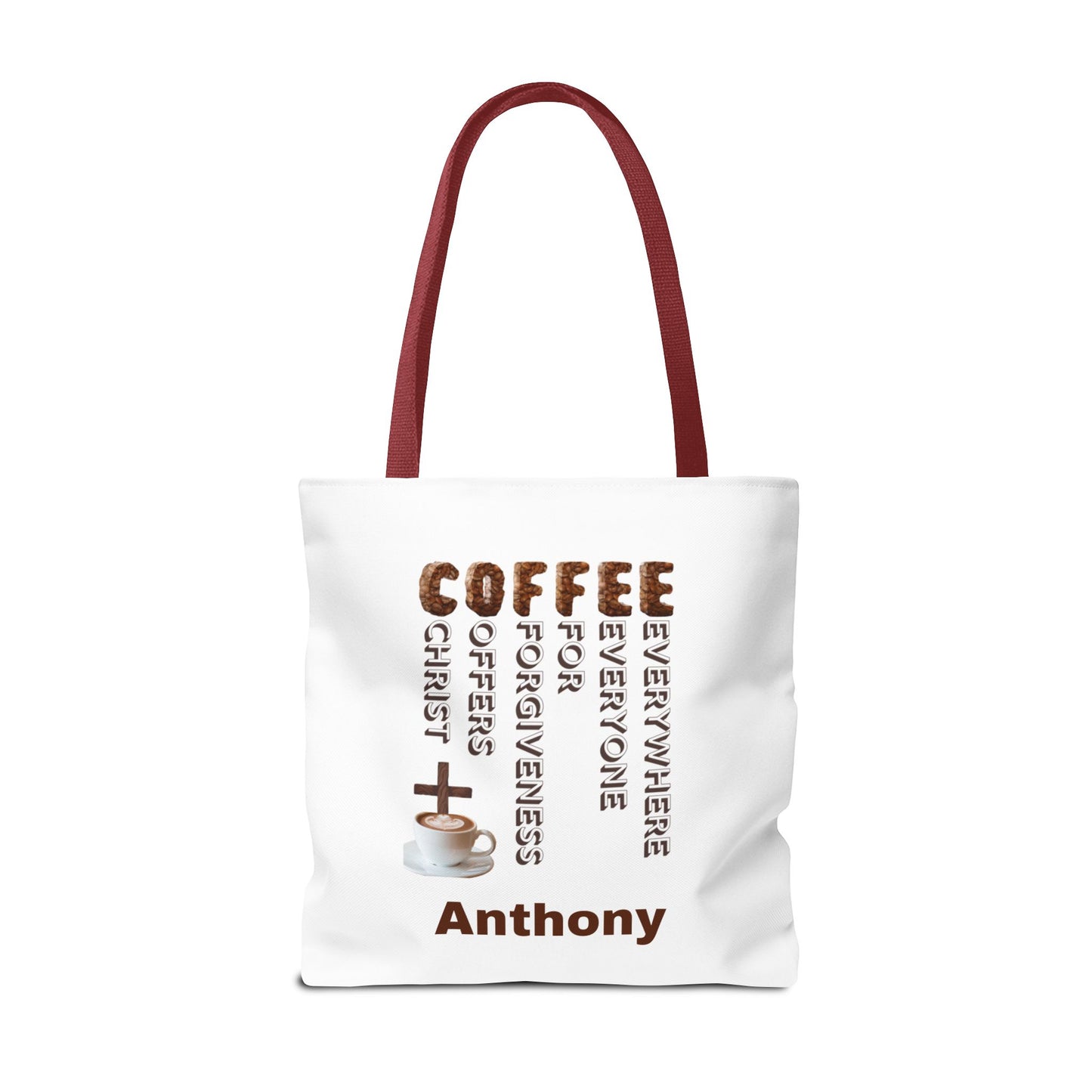 Coffee & Christ Tote Bag – Faith-Based Coffee Lover Gift