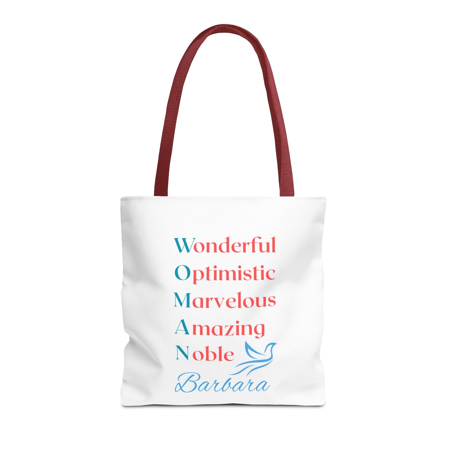 Wonderful Optimistic Marvelous Amazing Noble — WOMAN Inspirational Tote Bag