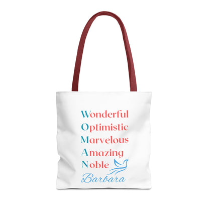 Wonderful Optimistic Marvelous Amazing Noble — WOMAN Inspirational Tote Bag