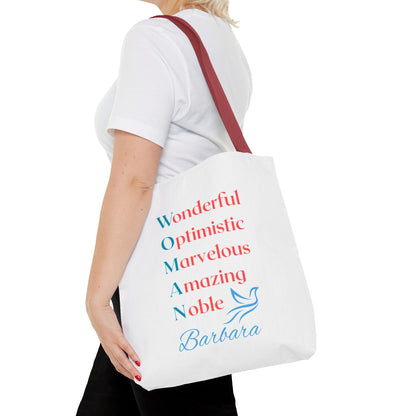 Wonderful Optimistic Marvelous Amazing Noble — WOMAN Inspirational Tote Bag