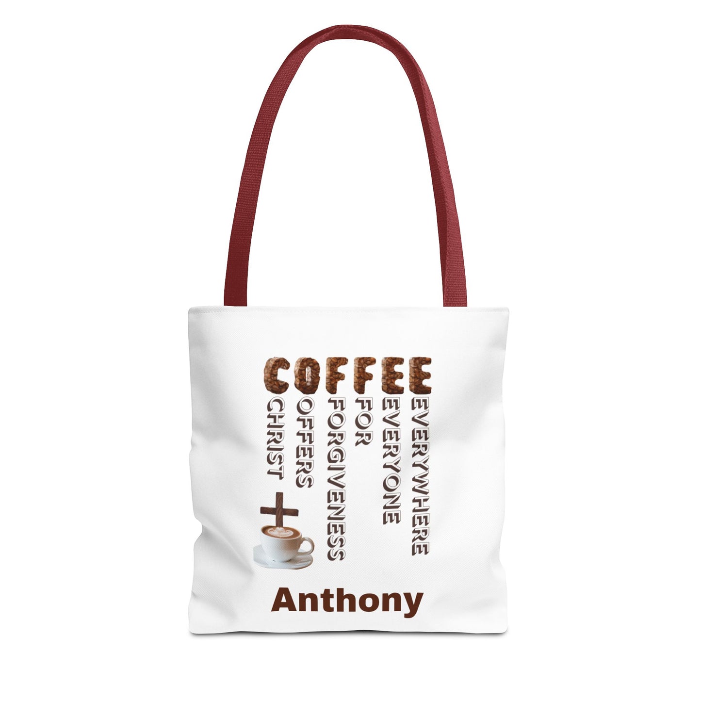 Coffee & Christ Tote Bag – Faith-Based Coffee Lover Gift