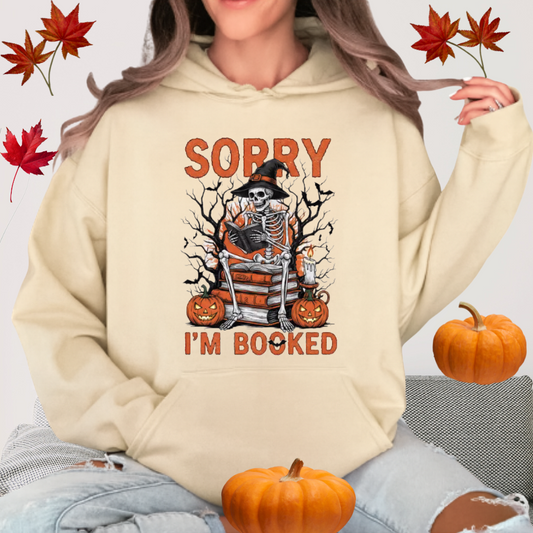 Sorry I'm Booked Halloween Shirt