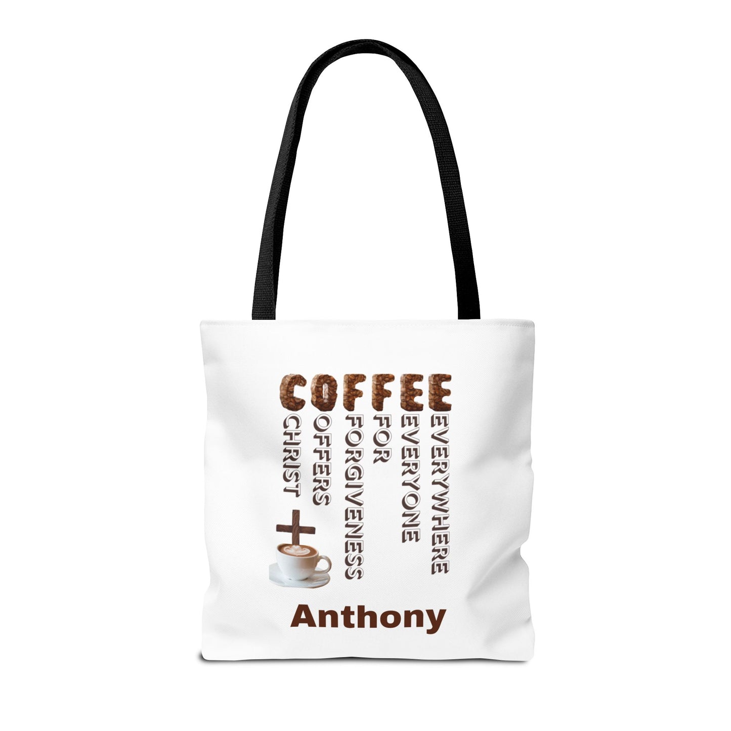 Coffee & Christ Tote Bag – Faith-Based Coffee Lover Gift