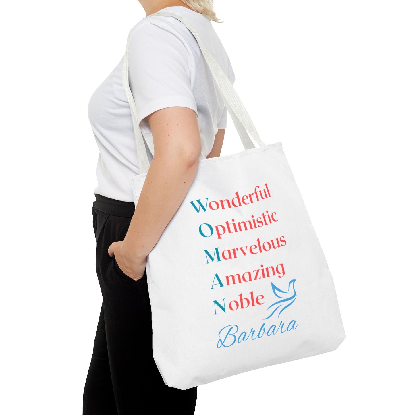 Wonderful Optimistic Marvelous Amazing Noble — WOMAN Inspirational Tote Bag