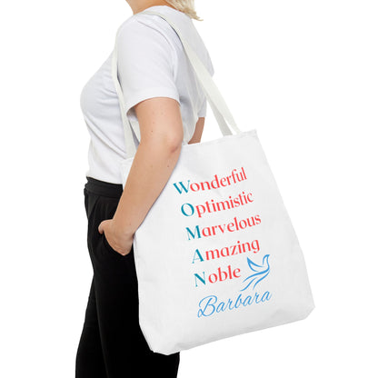 Wonderful Optimistic Marvelous Amazing Noble — WOMAN Inspirational Tote Bag