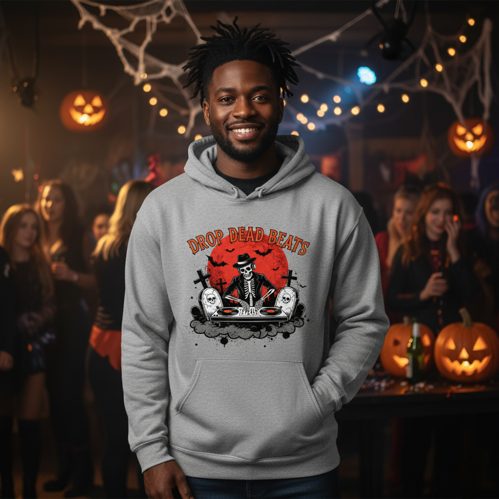 Drop Dead Beats DJ Skeleton Shirt