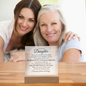 To My Beautiful Daughter | Have Courage & Love Life | Square Acrylic Plaque