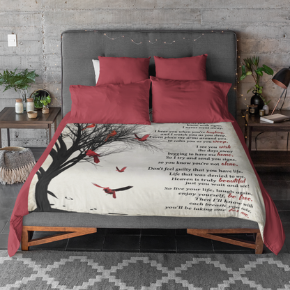 (BEST SELLER 🔥) As I Sit In Heaven Memorial Blanket