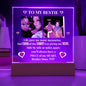 To My Bestie 2 Photo & Year Personalized Acrylic Square Plaque