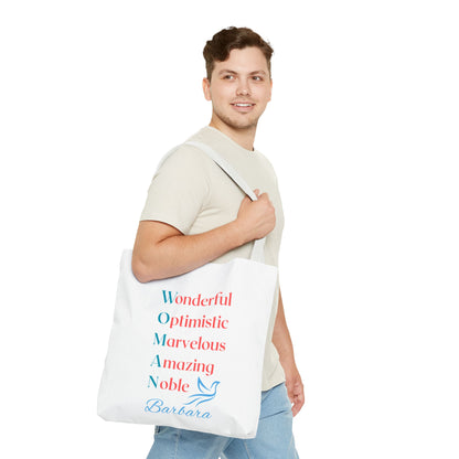 Wonderful Optimistic Marvelous Amazing Noble — WOMAN Inspirational Tote Bag