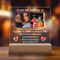 To My Bestie 2 Photo & Year Personalized Acrylic Square Plaque