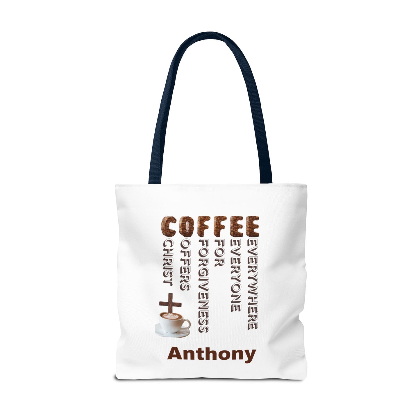 Coffee & Christ Tote Bag – Faith-Based Coffee Lover Gift