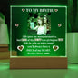 To My Bestie Personalized Photo & Year Acrylic Square Plaque