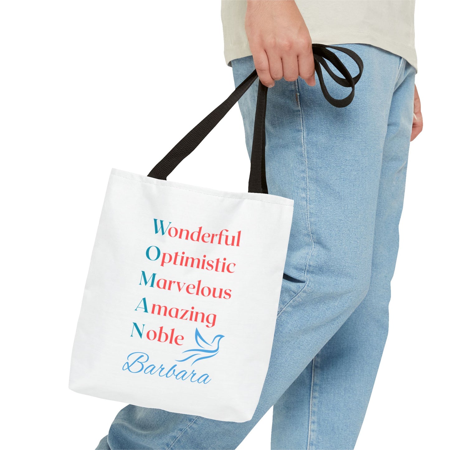 Wonderful Optimistic Marvelous Amazing Noble — WOMAN Inspirational Tote Bag