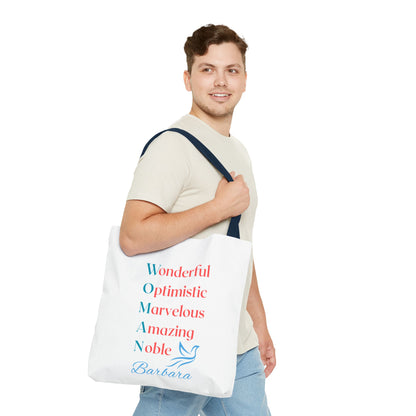 Wonderful Optimistic Marvelous Amazing Noble — WOMAN Inspirational Tote Bag