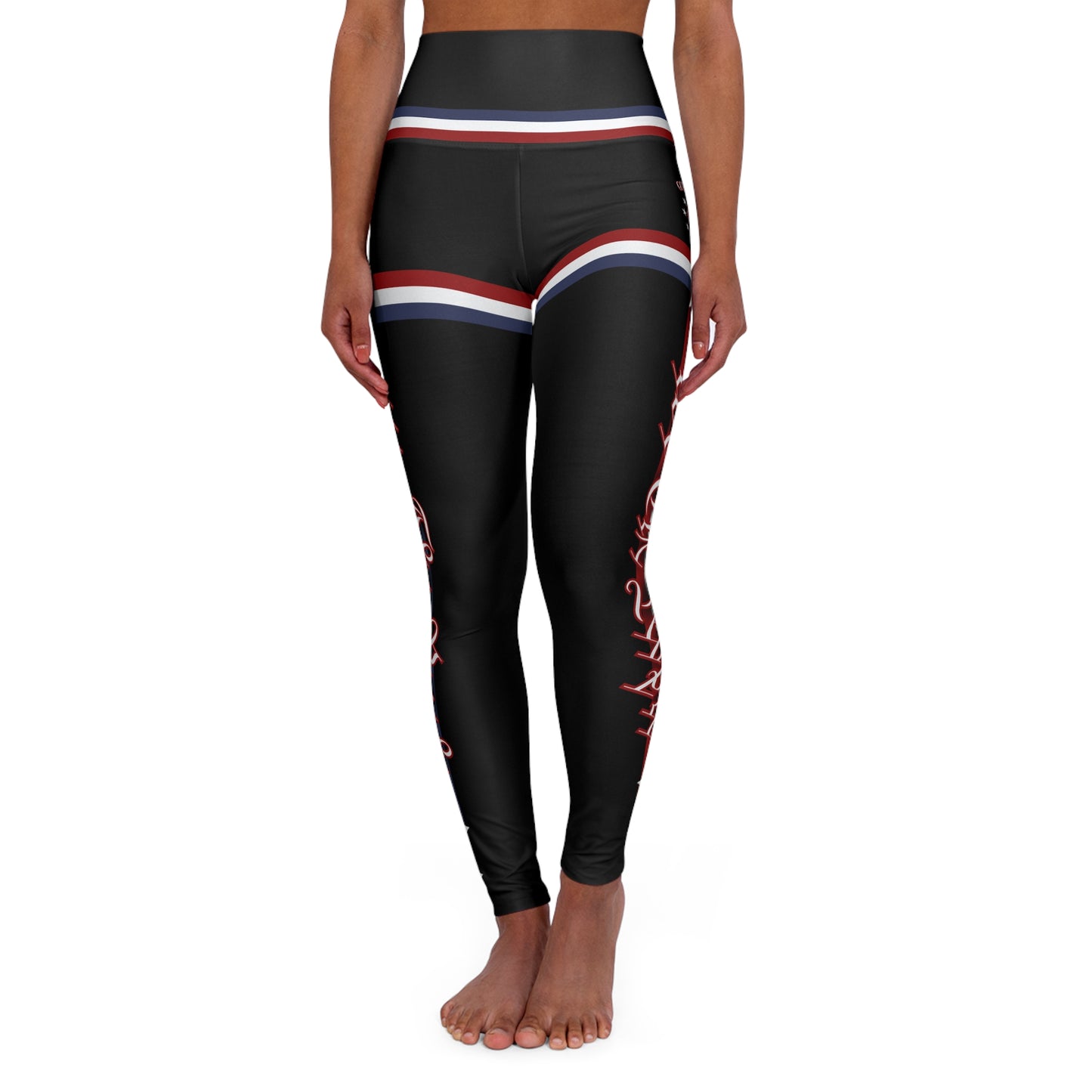 (TOP SELLER 🔥) God Bless the USA Leggings Black