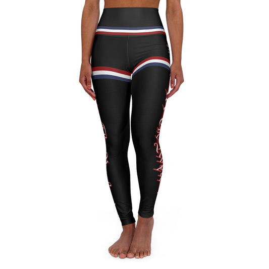 (TOP SELLER 🔥) God Bless the USA Leggings Black