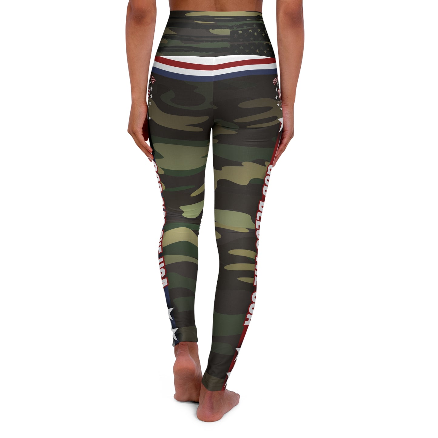 (TOP SELLER 🔥) God Bless the USA Leggings Cameo V2