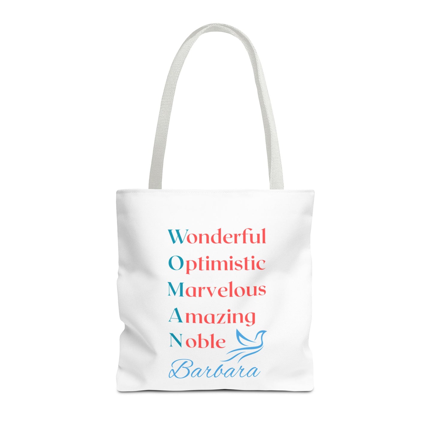 Wonderful Optimistic Marvelous Amazing Noble — WOMAN Inspirational Tote Bag
