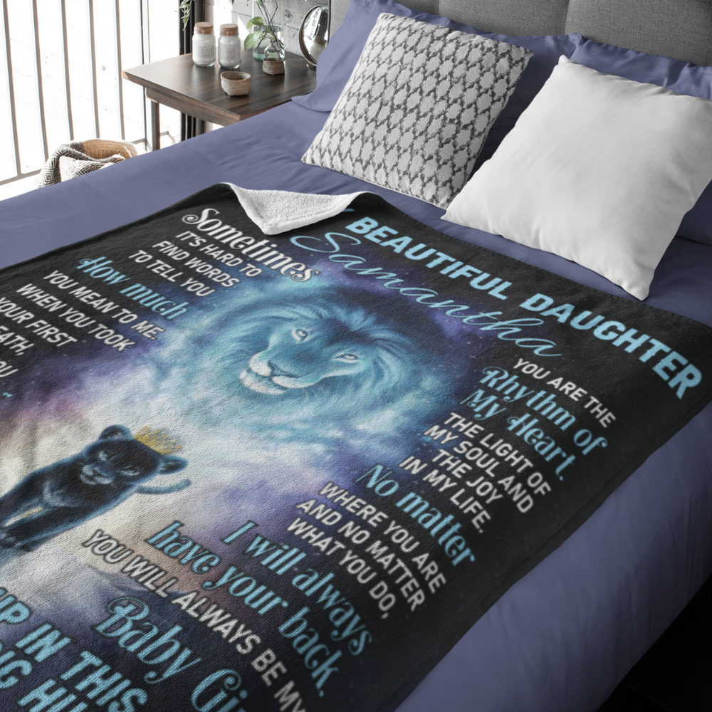 (ALMOST SOLD OUT🔥) Personalized Daughter Blanket from Dad 🎁